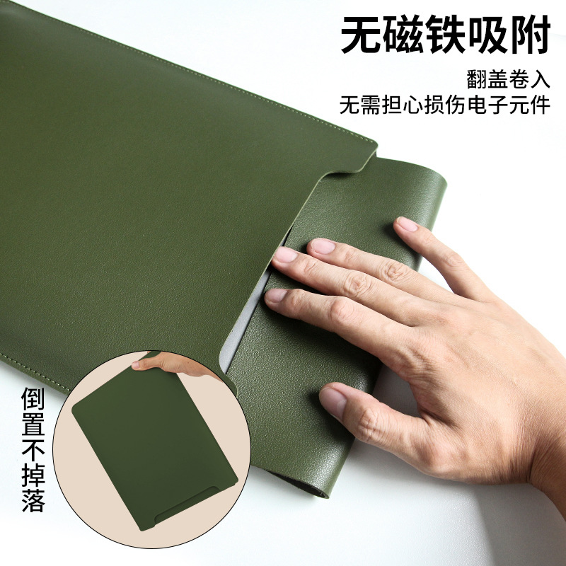 [Thick Pu Leather] Suitable for Apple Xiaomi Huawei Laptop Sleeve 13/14/15/16/Inch Computer Bag