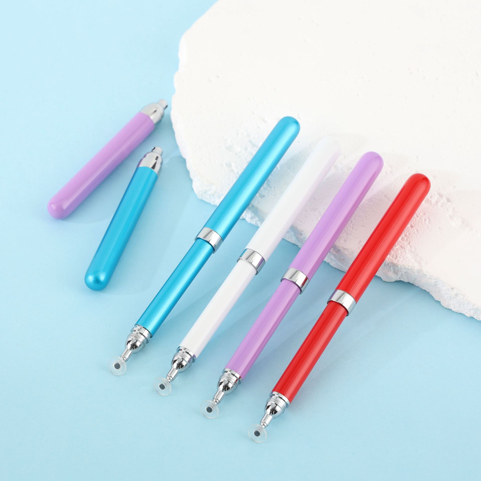 Capacitance pen dual-purpose fiber cloth head touch capacitive pen disc touch screen touch pen stylus pen