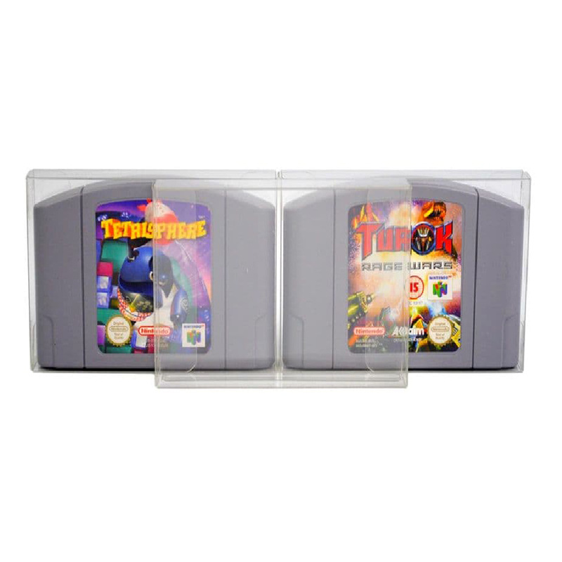 N64 Game Card Protection Box Transparent Plastic Box Storage Box Display Box Game Card Protection Color Box
