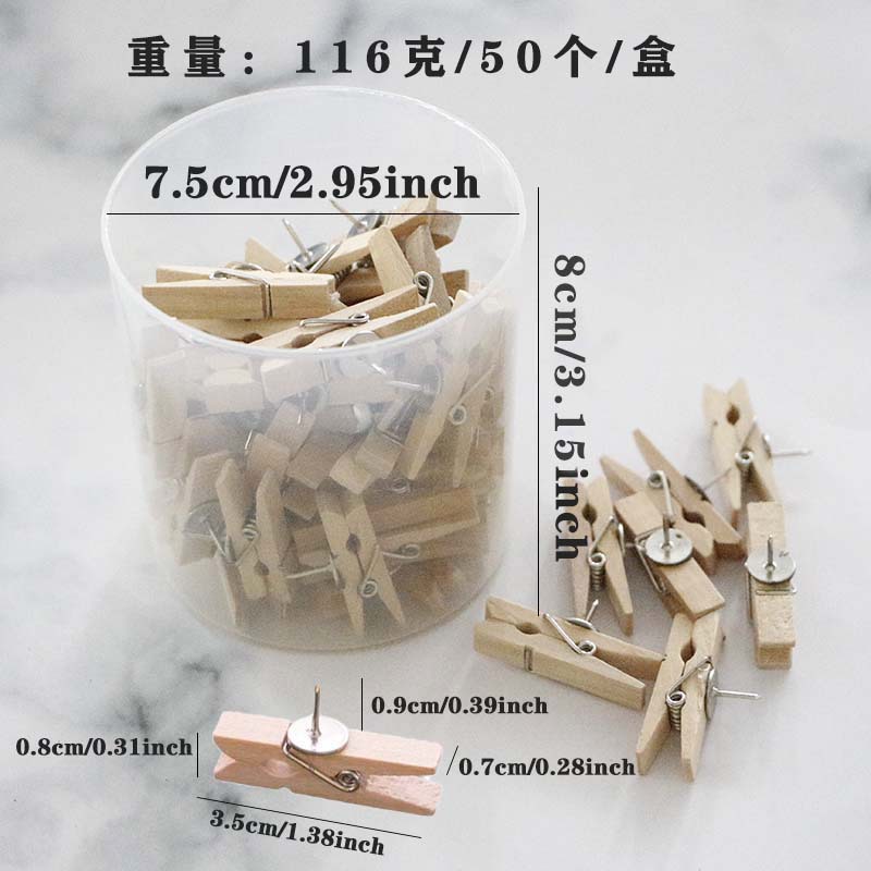 Заколки для фото из дерева, пробковые заколки, декоративные аксессуары для рабочего стола