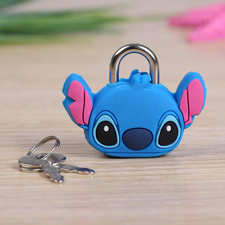 Student diary cartoon lock cute gift lock mini padlock piggy bank change jar lock can do logo