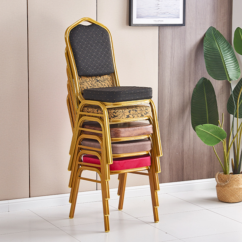Hotel Chair Wedding Banquet Soft Package Dining Chair Meeting Room Dining Chair Household Living Room General Chair Crown VIP Chair