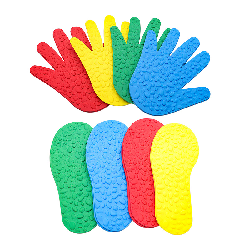 Kindergarten sensory training equipment hand and foot print children's sports outdoor games sports hand and foot board game props