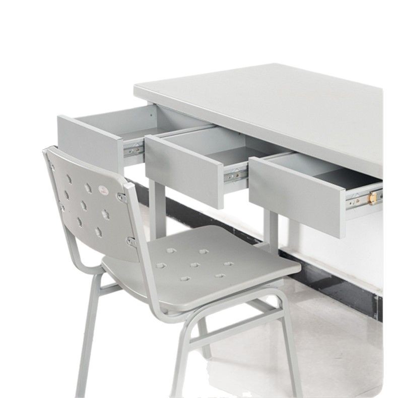 Standard Bunk Bed Dormitory Single Bed Bunk Iron Bed Study Table Plum Blossom Chair Steel Wardrobe