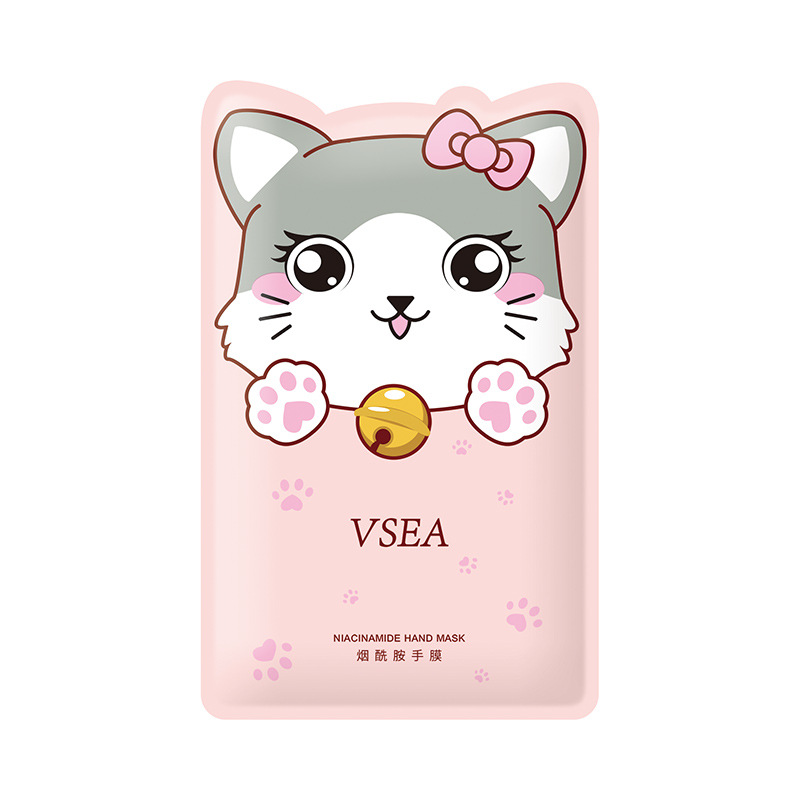 VSEA nicotinamide cute cat claw hand film moisturizing and moisturizing skin care hand film moisturizing hand cream autumn and winter explosive wholesale