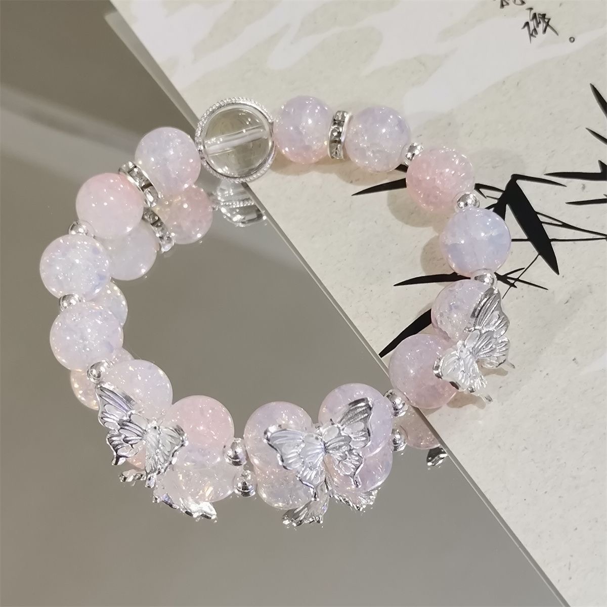 Little Red Riding Book with Cool Butterfly Bracelet 4-piece Set Female Niche Design Light Luxury Sweet All-match Student Best Friend