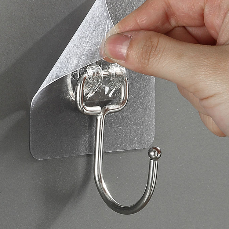 Factory large hook strong hook adhesive nail-free door clothes hook Bathroom Kitchen Wall wall hook