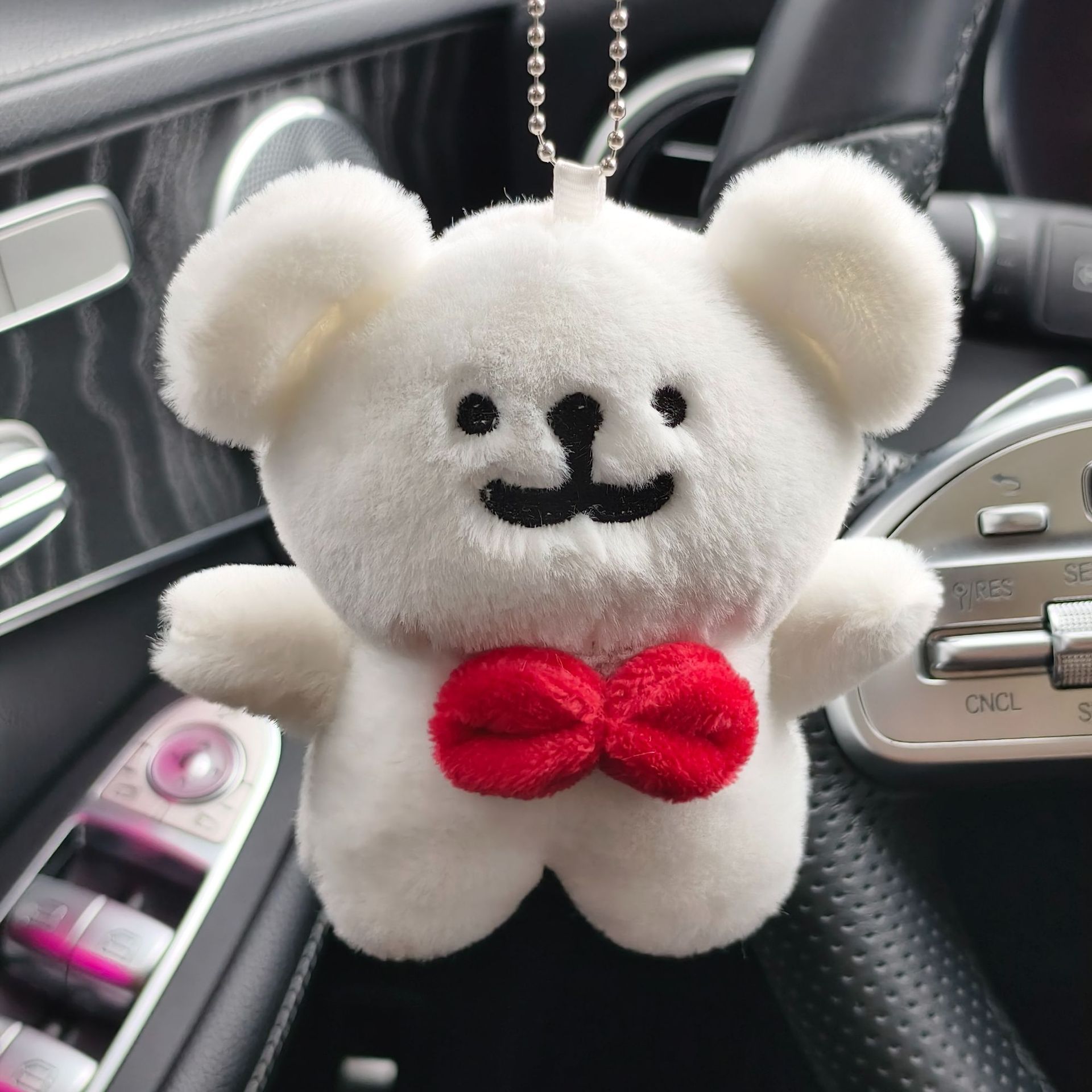 Line Puppy Keychain Pendant Doll Plush Doll Grabber Doll Wholesale Gift Cute Cartoon Head Pendant