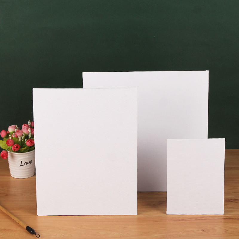 Oil Canvas Frame Painting Materials Practice Blank Color Drawing Board Texture Canvas Beginner Pigment Cotton Acrylic Picture Frame Wholesale