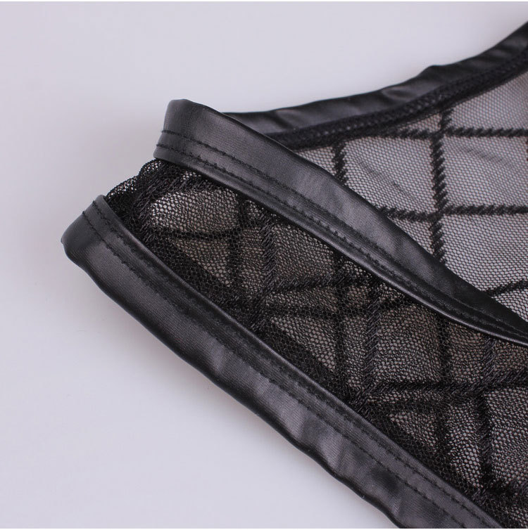 Men's Underwear Breathable Sexy Men's Mesh Sexy Underwear Diamond Mesh Vest Bar Night Stage 402