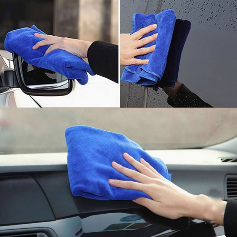Wholesale Car Wash Towel Microfiber Thickened Car Towel Square Towel Absorbent Rag Multi-Functional Enlarged Car Wipe Towel