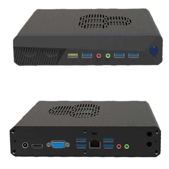 Mini Computer I7 Expandable Hard Drive Business Light Office Mini Pc Dual Display Small Host Accurate System Cloud Terminal