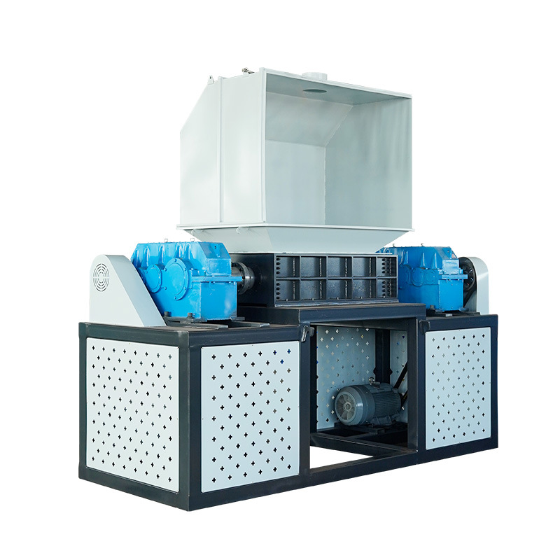 Large Double Shaft Shredder Multifunctional Wood Metal Rubber Shredder for Household Waste Aluminum Iron Barrel Metal