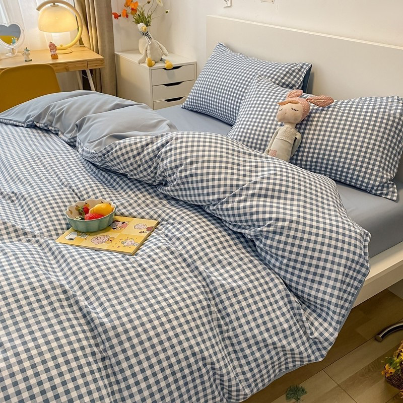 Оптовый чехол для одеяла, одинарный, с рисунком, для общежития, простой, для односпальной и двуспальной кровати, летнее постельное белье