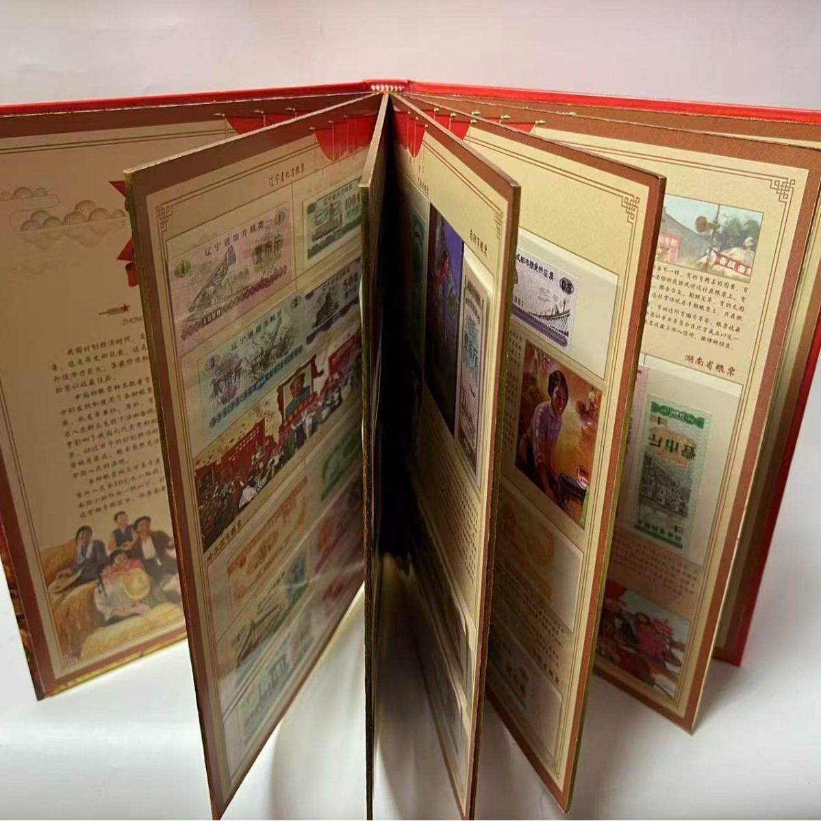 Golden Years 60 Grain Ticket Album Chinese Grain Ticket Collection Album Golden Years Grain Ticket Album