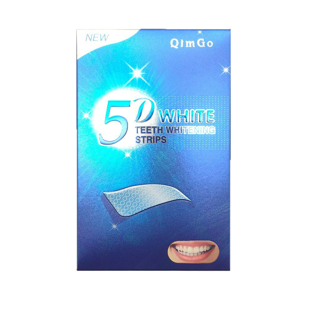 Whitening Teeth Strips 5D Dry Strips White Teeth Whitening Strips Dazzling White Teeth Mask 7 Bags Overseas Whitening Brightening