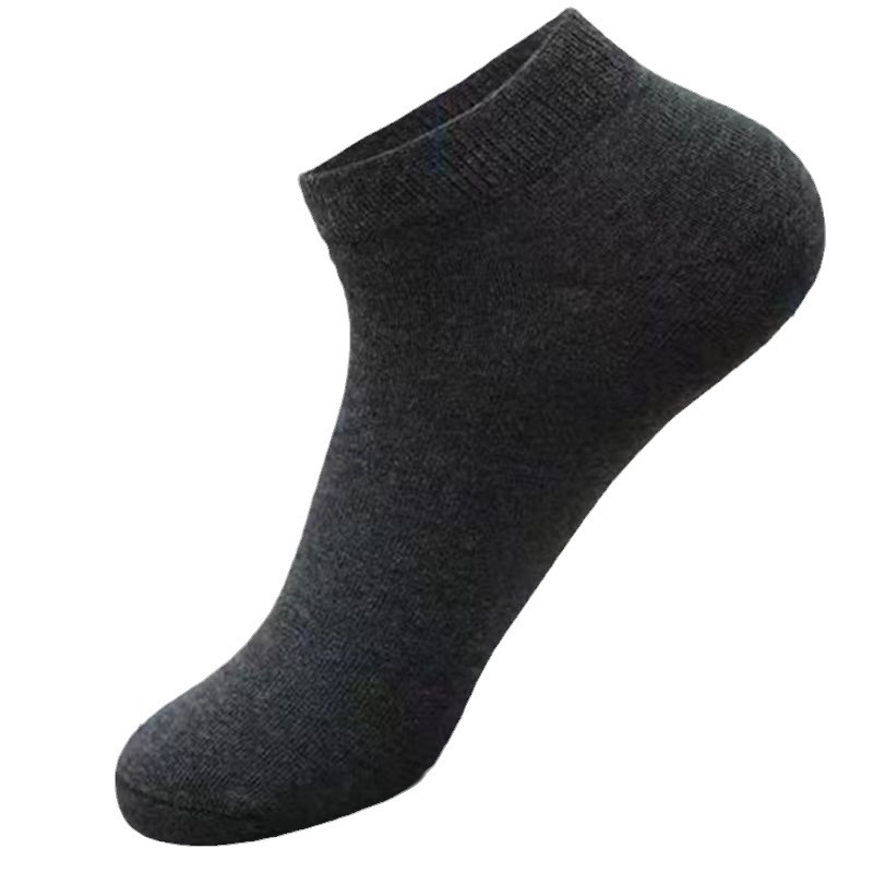 Socks Men's Short Socks Autumn and Winter Solid Color Disposable Socks Cotton Soft Sweat Absorbing White Boat Socks Zhuji Socks Socks Batch