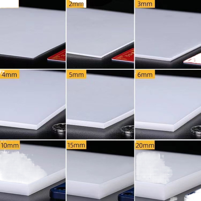 White Wear-Resistant Pp Sheet Nylon Long Rectangular Chopping Board Processing Thickeneded Waterproof Hard Board Plastic Board