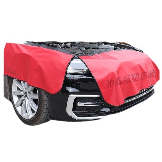 Car Fender Pad Three-Piece Set Car Repair Protective Pad Cloth Washed Leather Thickeneded Car Fender Pad