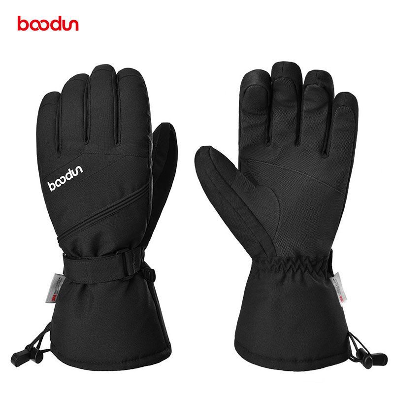 Cross-Border Boton Winter Ski Gloves New Outdoor Single and Double Board Warm and Cold-Resistant Touch Screen Plus Velvet Ski Gloves