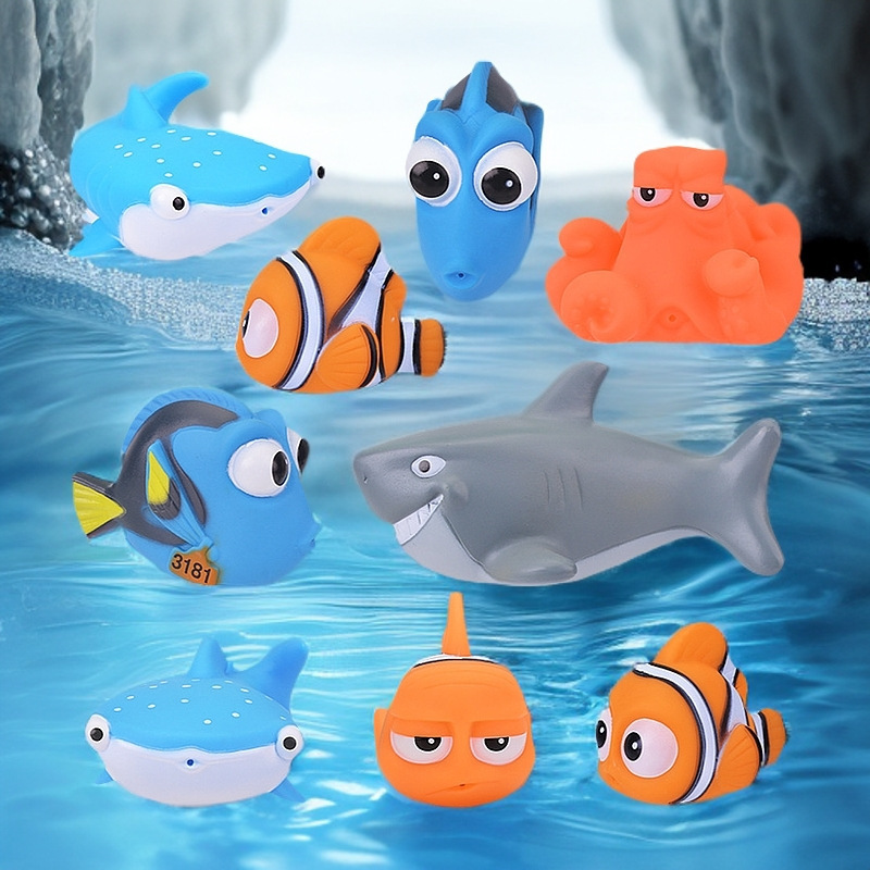 Cross-Border Amazon Children's Water Bath Toy Undersea Animal Bathroom Spray Baby Pinch Fun Marine Life