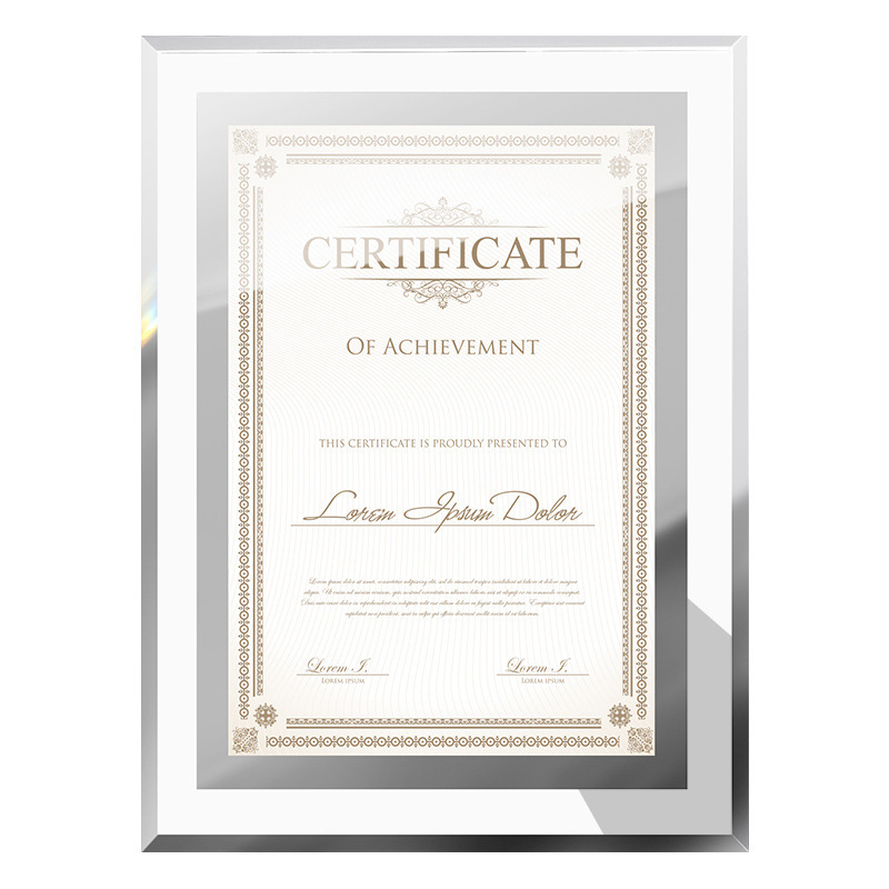 Modern Simple Landscape Photo Frame Crystal Glass Photo Frame Scenic Tourist Souvenirs Living Room Decoration Ornaments