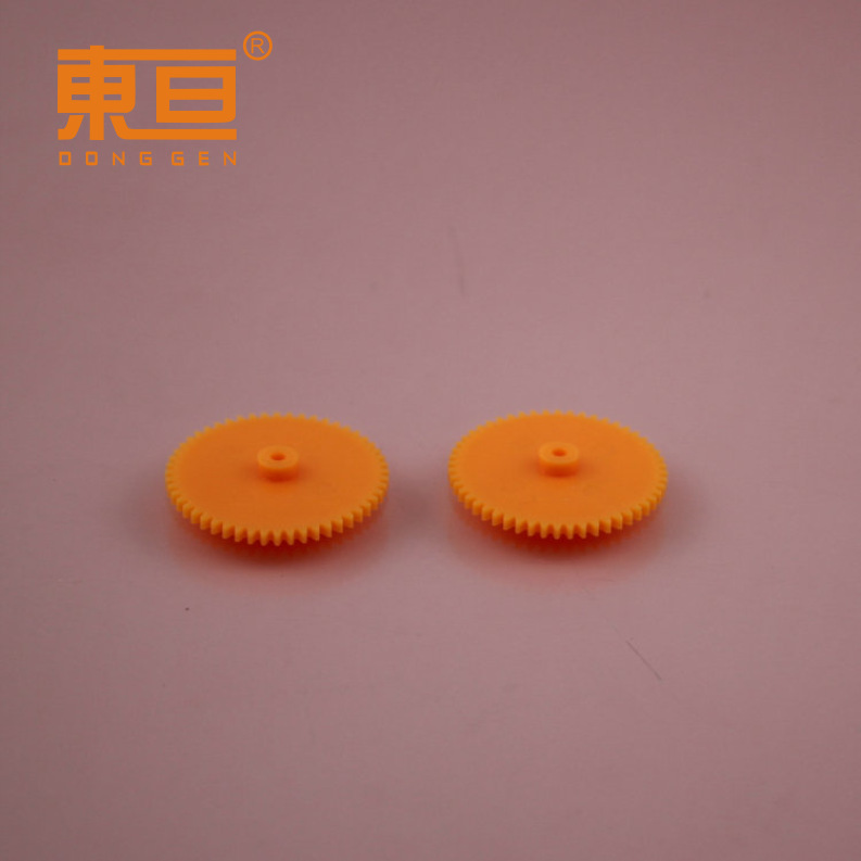 522A Soft Orange Red Soft Rubber Single Layer Gear Tooth Piece Easy to Install Toy Accessories Tightly with 2mm Shaft