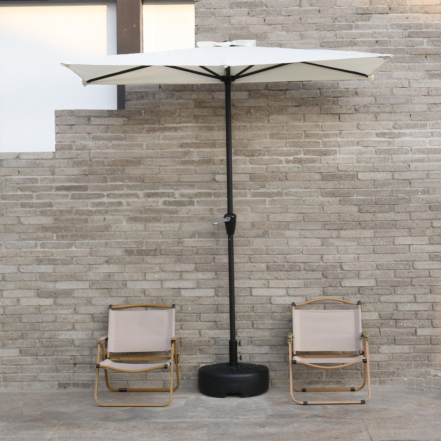 Outdoor Sticking Wall Half-Side Sunshade Rectangular Balcony Garden Liftable Courtyard Outdoor Green Planting Sunshade Shed