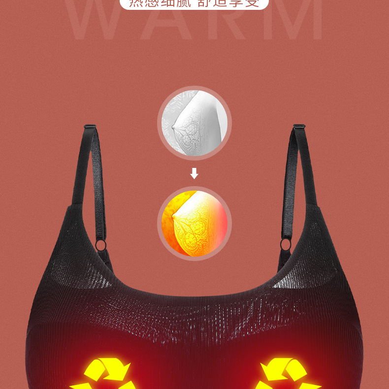 Cross-Border Chest Massager for Women Electric Intelligent Constant Temperature Vibration Breast Massage Underwear Bra Massager Bra