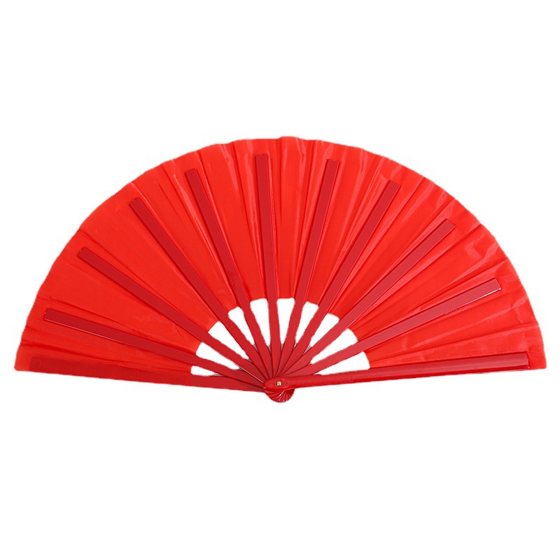 10 inch 8 inch plastic bone kung fu fan tai chi fan solid color square dance fan fan factory wholesale Amazon
