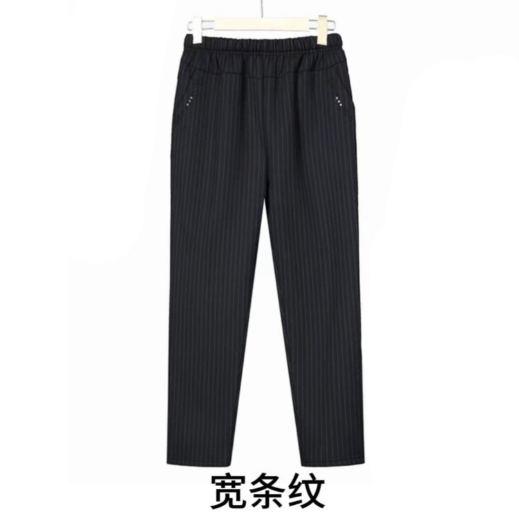 Spring 2025 New Mother Pants High Waist Straight Pants for Elderly Women Granny Pants Loose Pants for Elderly Casual
