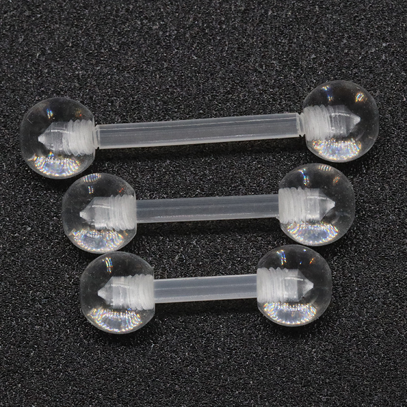 Прямые поставки от фабрики, оптовая продажа прозрачных пирсинг-украшений для ушей и губ, носовых стержней