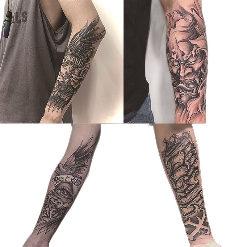 Customized DIY Tattoo Stickers with Pictures, Waterproof and Environmentally Friendly Herbal Juice Luminous Colorful Glitter Cross-Border Tattoo Stickers