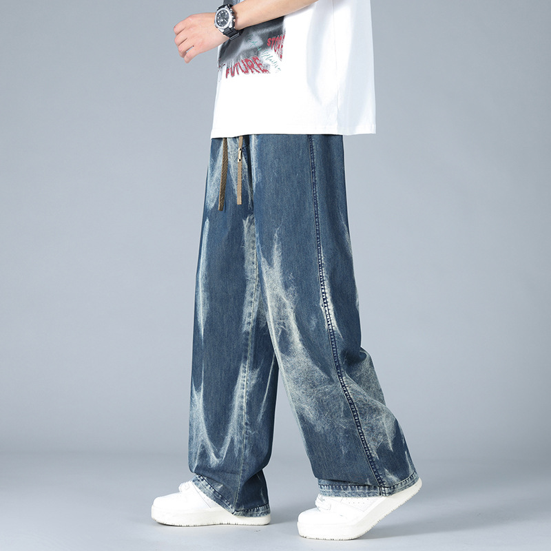 JYF-2591 Spring 2025 New plus size Men's Loose Straight Casual Style