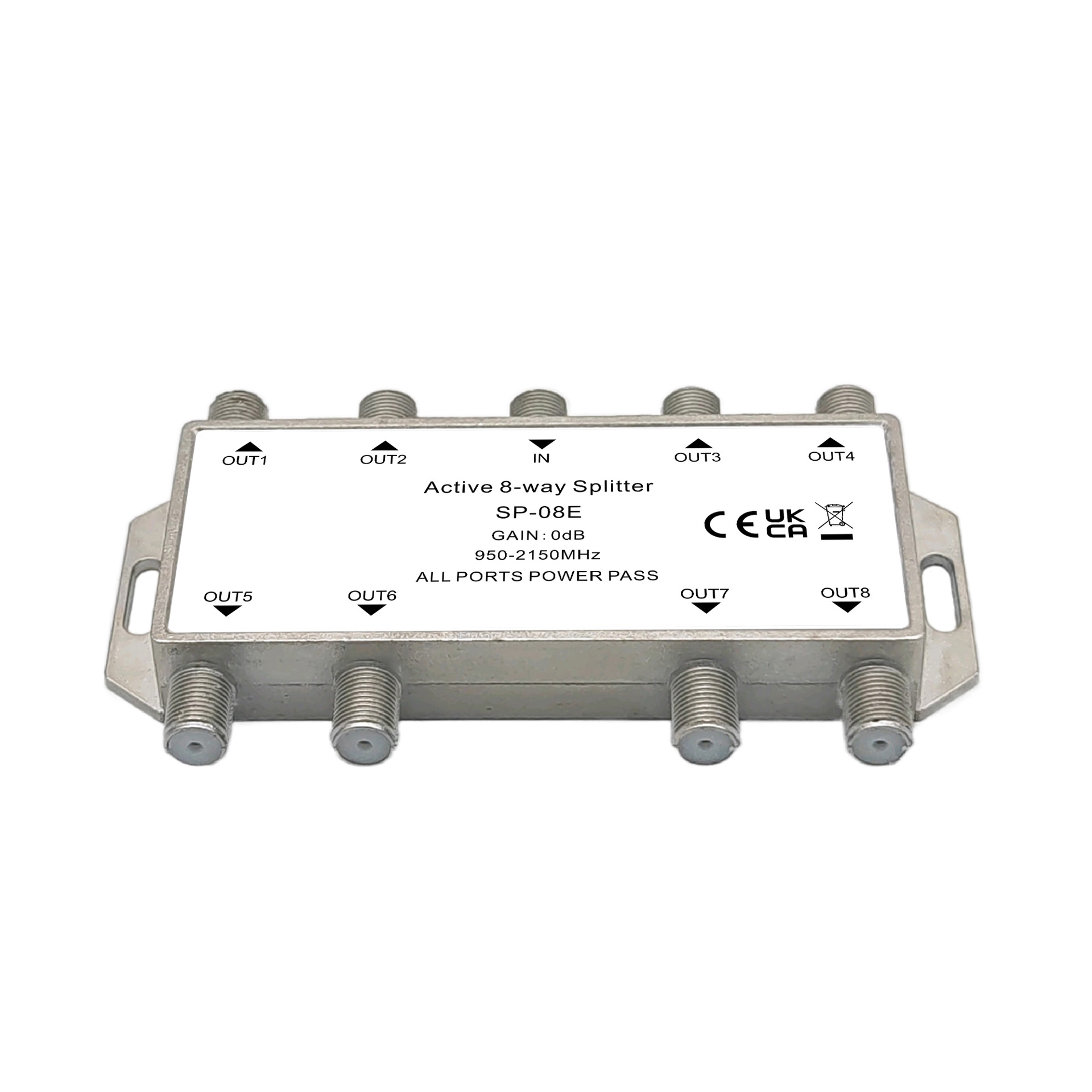 Active 8-Way Splitter with Gain Amplification Tv Signal Active Eight-Way Splitter Sp08E