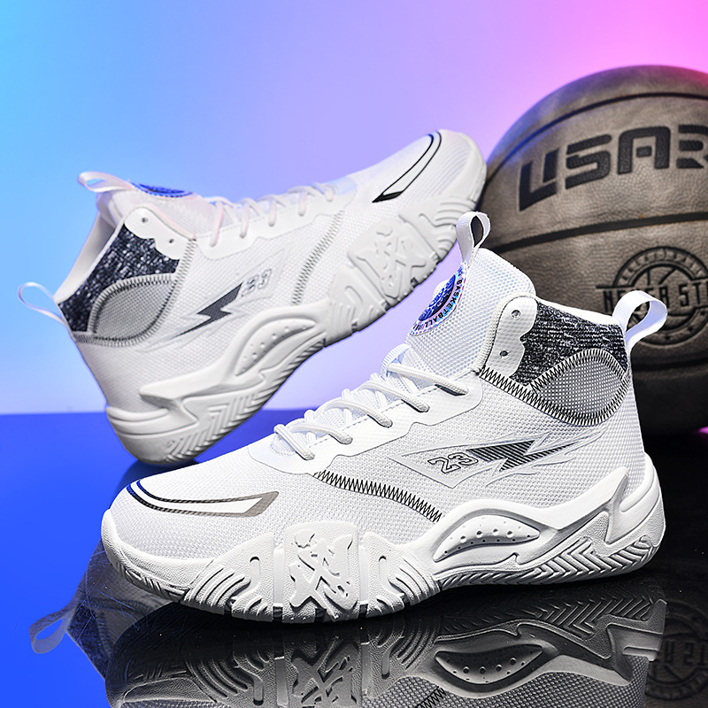 Yuanyang 6 Kidsren's Primary and Secondary School Students 7 Basketball Shoes 8 Boys 9 Sports Shoes Cement Floor Practical 15-Year-Old Youth Sneakers