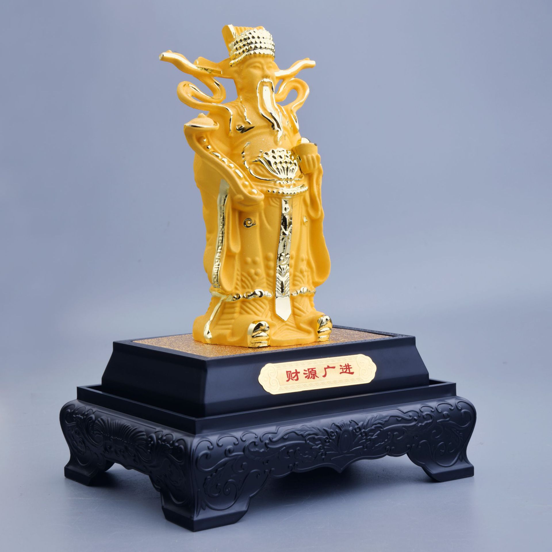 Classic Hot-Selling Velvet Gold New Ribbon Ribbon God of Wealth Ornaments to Attract Wealth 4S Store Insurance Company Event Promotion Gifts