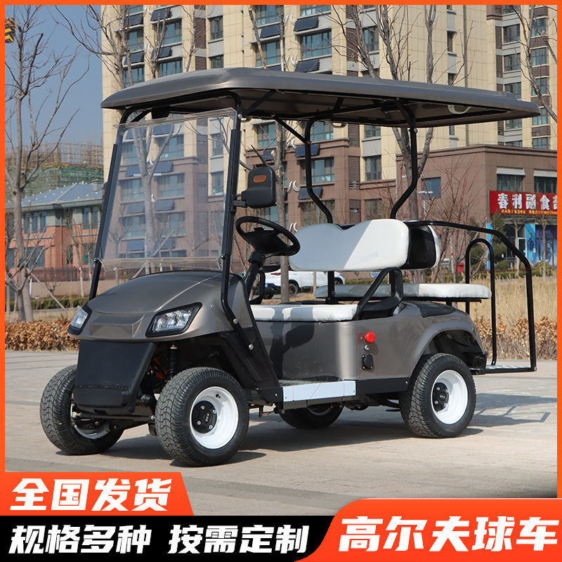 Electric Golf Cart Sightseeing Car Scenic Spot Tourist Swing Car Viewing Rv 4-6-Seater Electric Golf Cart