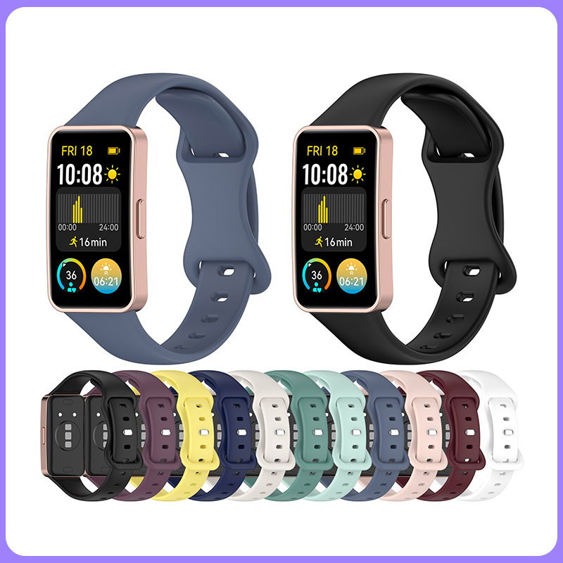 Suitable for Huawei Band 8/9/10 Butterfly Buckle Silicone Strap Huawei Band8/9/10 Strap in Stock