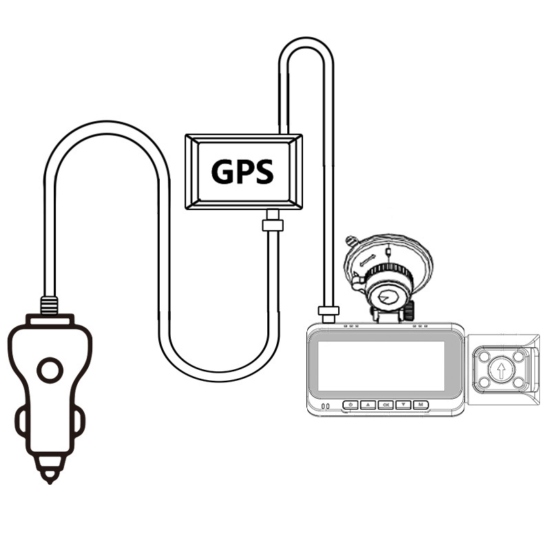Driving Recorder External Gps Car Camera Driving Track Positioning