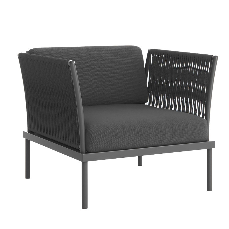 Outdoor Rope Woven Sofa Hotel House Courtyard Resort Farmhouse Waterproof Sunscreen Classy Leisure Furniture Combination