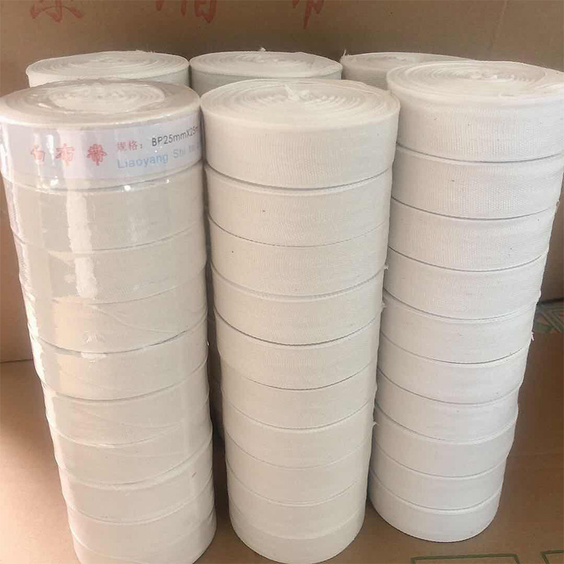 Double-sided white yarn tape pure cotton insulated electrical white cloth tape motor binding tape transformer winding tape White
