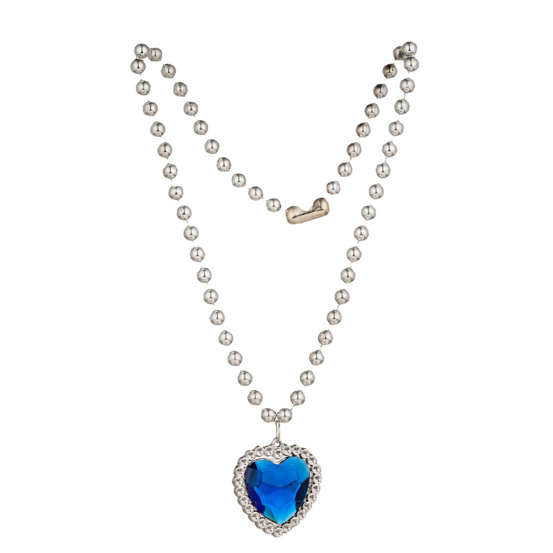 Children's necklace DIY heart pendant plastic string bead necklace Frozen matching spot wholesale