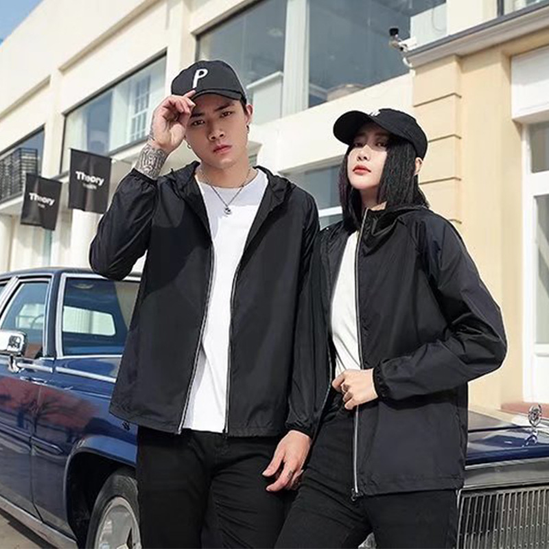 2022 New Style Sunscreen Clothing Printed LOGO Women's Long Sleeve Ice Silk Summer Thin Shirt Cycling Sunscreen Clothing UV Protection for Men