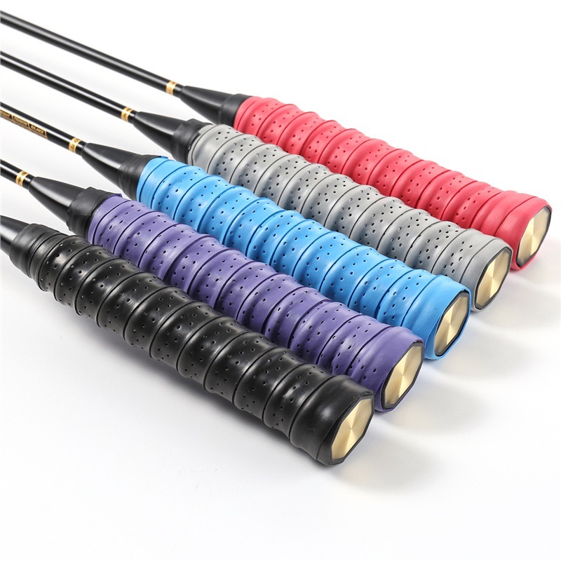 Thickened Badminton Sweat-Absorbent Band Perforated Non-Slip Breathable Keel Hand Adhesive Tennis Racket Fishing Rod Rubber Wholesale