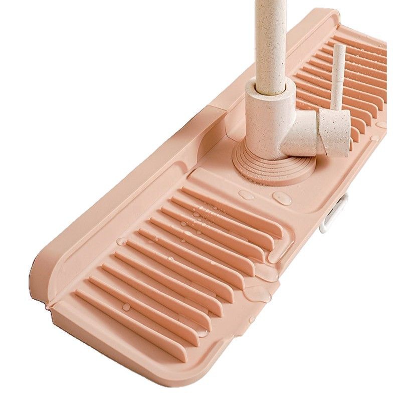 Cross-Border Button Silicone Faucet Drain Pad Kitchen Sink Storage Pad Washbasin Leak-Proof Anti-Slip Pad Wholesale