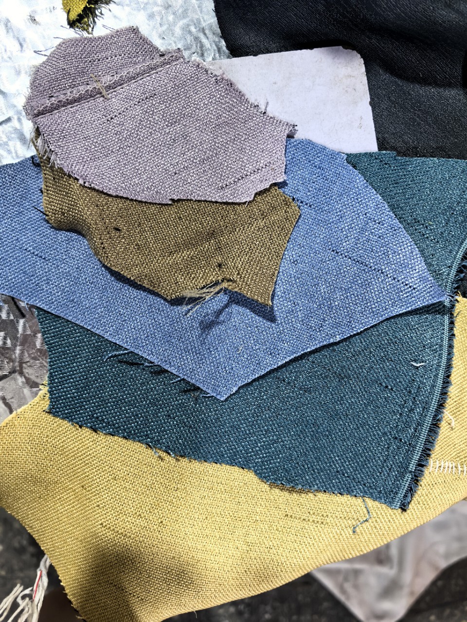 Cross-Border E-Commerce Amazon Inventory Curtain Fabric Wholesale Special Deal Curtain Fabric Supply Meteor Linen Blackout Fabric