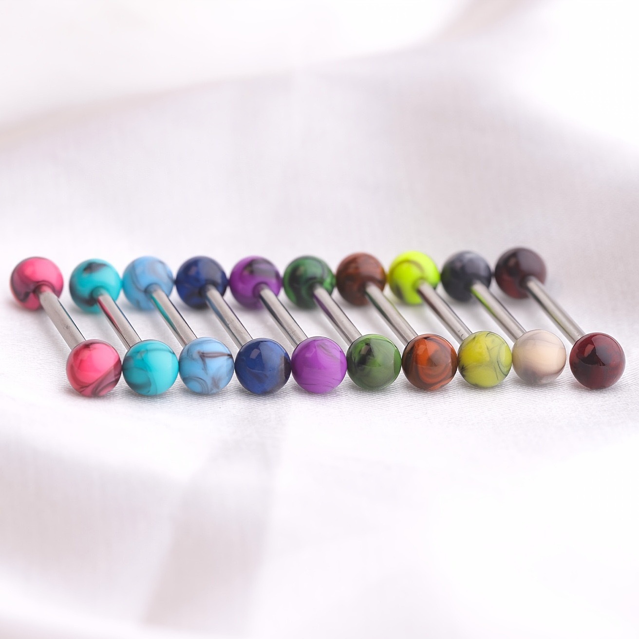 Acrylic tongue nail replacement ball 5mm ear Bridge accessories ball spare ball tongue nail ball DIY puncture jewelry factory direct sales