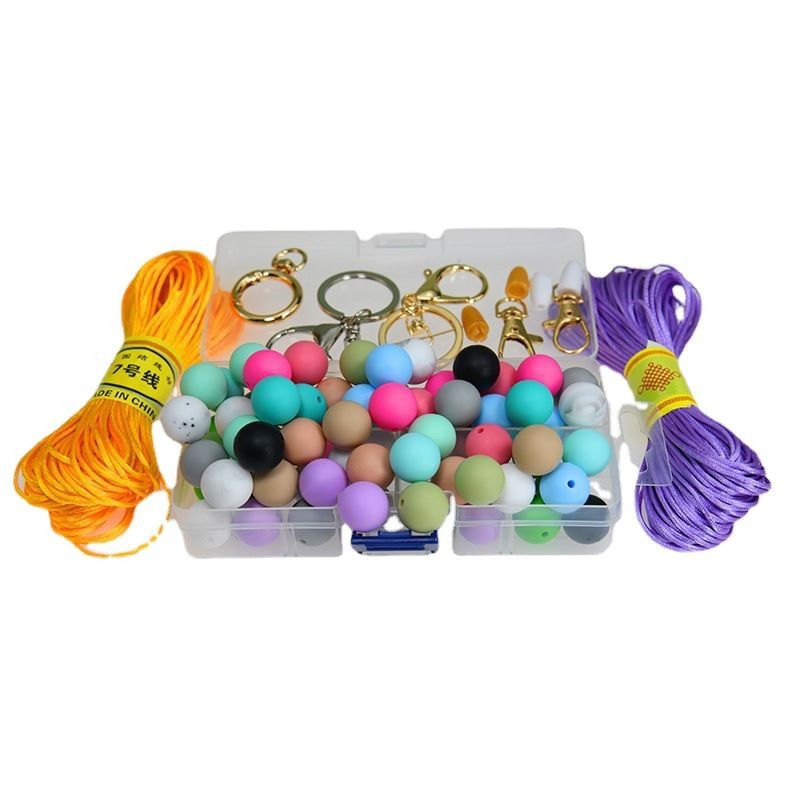 Cross-border new silicone beads baby gum molars silicone beads children's food grade DIY jewelry accessories wholesale