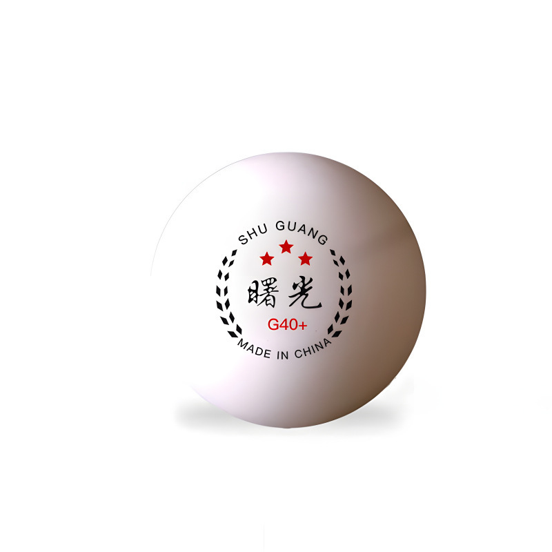 Table Tennis 40mm Durable Abs New Material Training Ball with Optional Logo Printing, High Elasticity and Wear Resistance